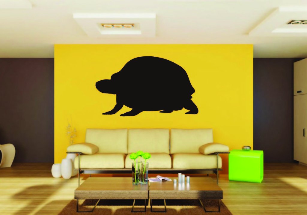 Picniva Box Turtle Sty2 Vinyl Wall Decal, Approx 22 x 13.2 in, Removable