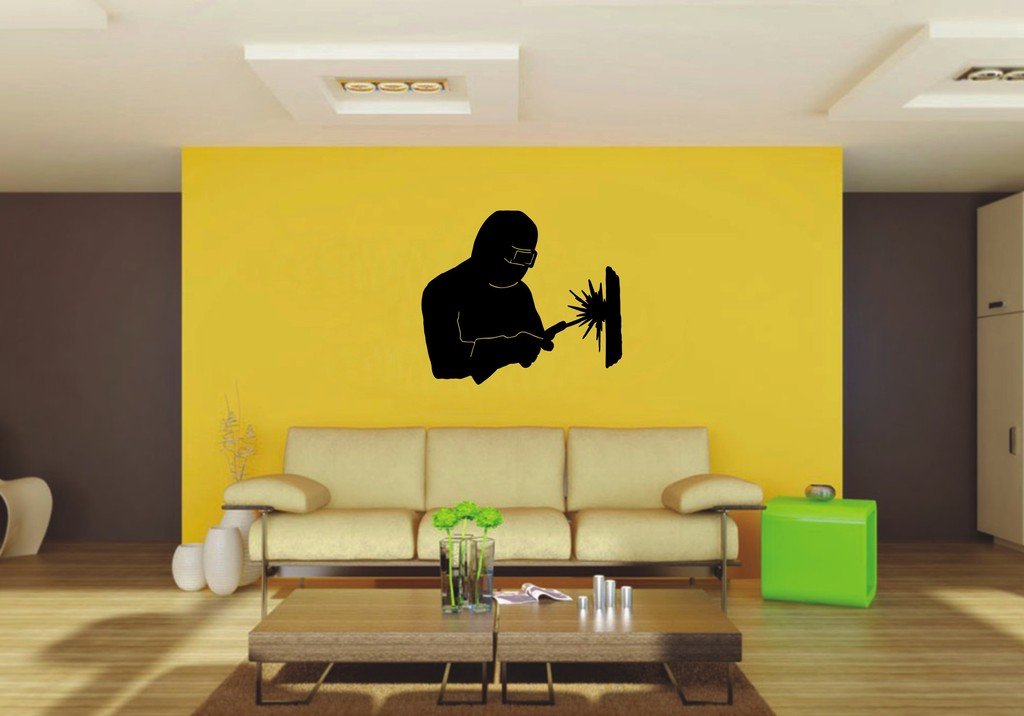 Picniva Welder Sty1 Vinyl Wall Decal, Approx 22 x 19.09 in, Home Decor