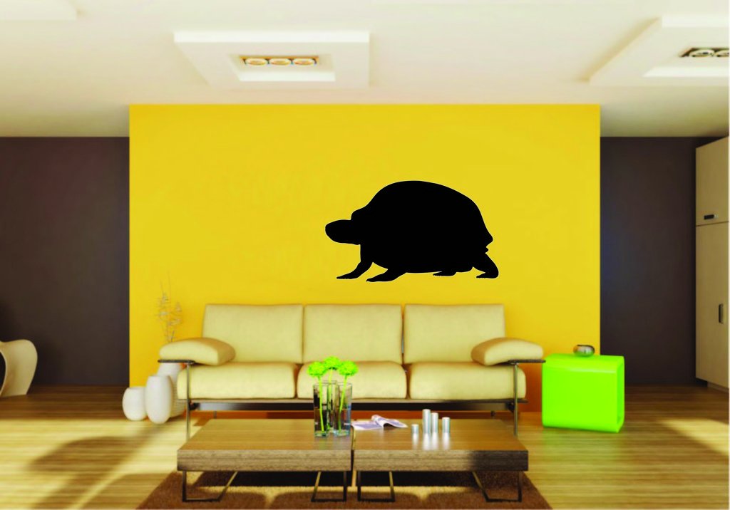 Picniva Box Turtle Sty2 Vinyl Wall Decal, Approx 22 x 12.78 in, Removable