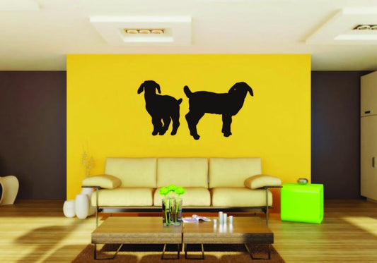 Picniva Boer Goat Sty6a Vinyl Wall Decal, Approx 22 x 13.2 in, Removable