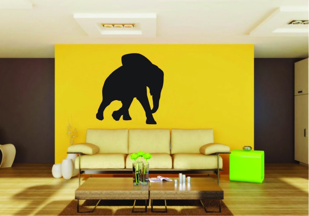Picniva Elephant Baby Sty5 Vinyl Wall Decal, Approx 22 x 23.07 in