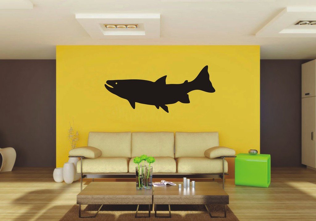 Picniva Fish Sty45 Vinyl Wall Decal, Approx 22 x 9.43 in, Removable