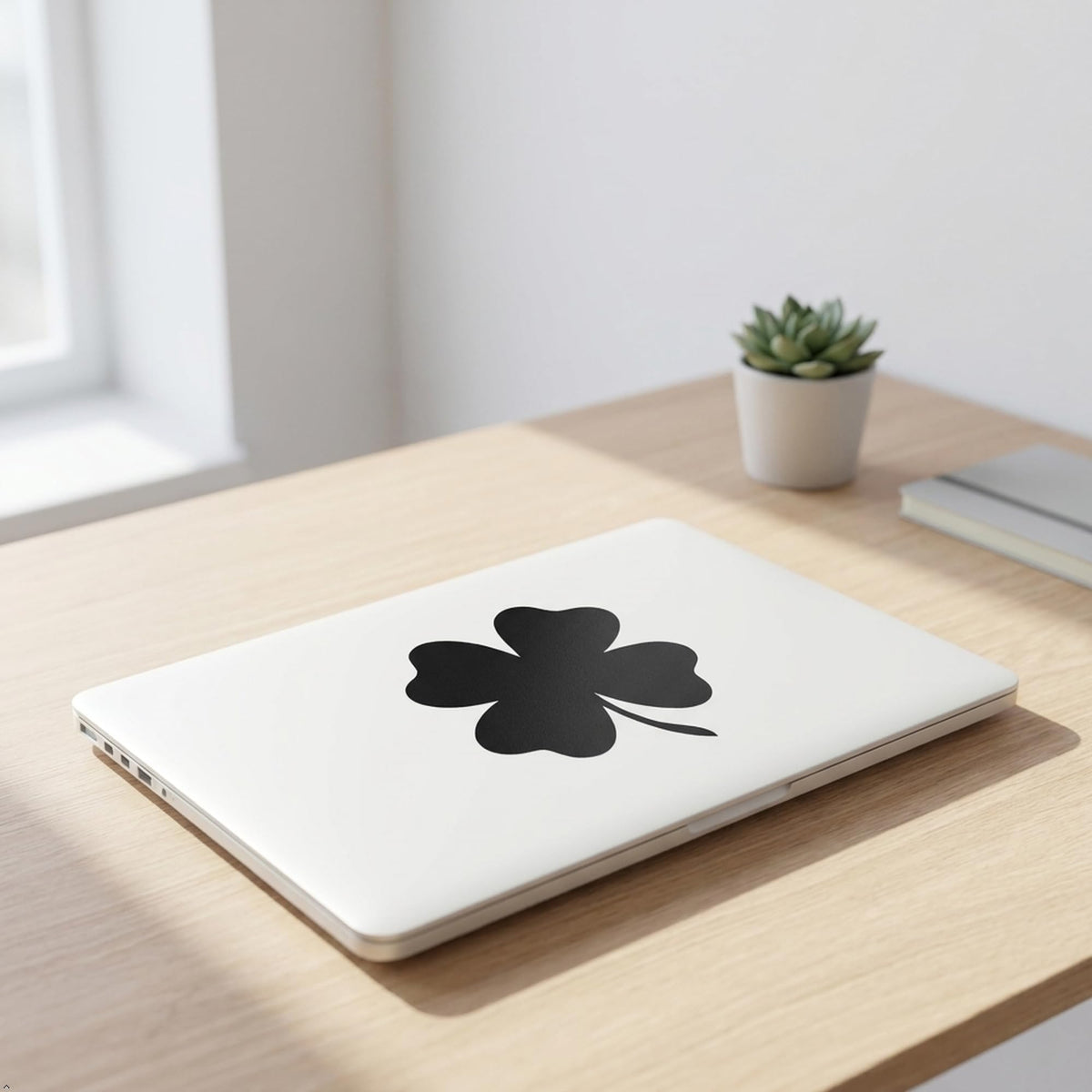 Decaltor 4 Leaf Clover Vinyl Decal, 5 in