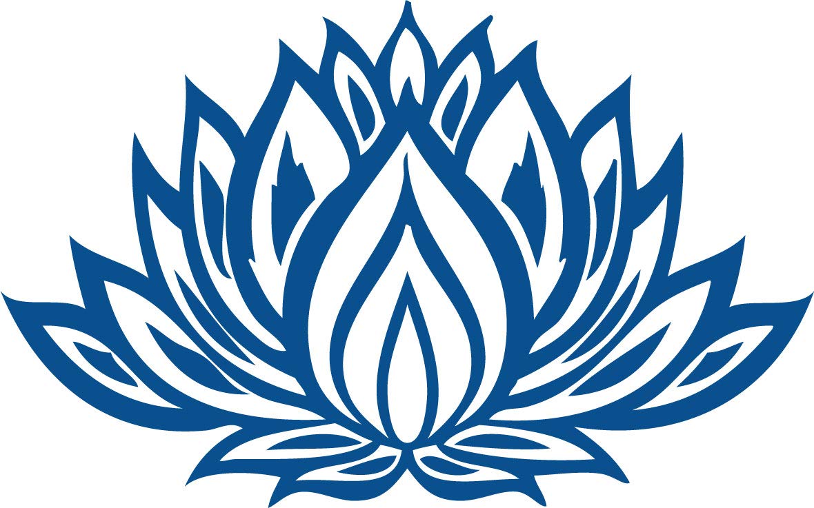Decaltor Lotus Flower #3 5 in Vinyl Decal Laptop Bumper Wall