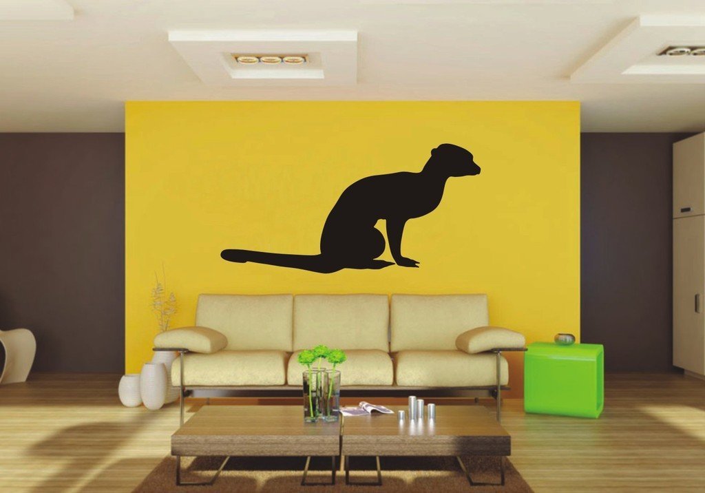 Picniva Meerkat Style 11 Removable Vinyl Wall Decal Wildlife Safari Decor