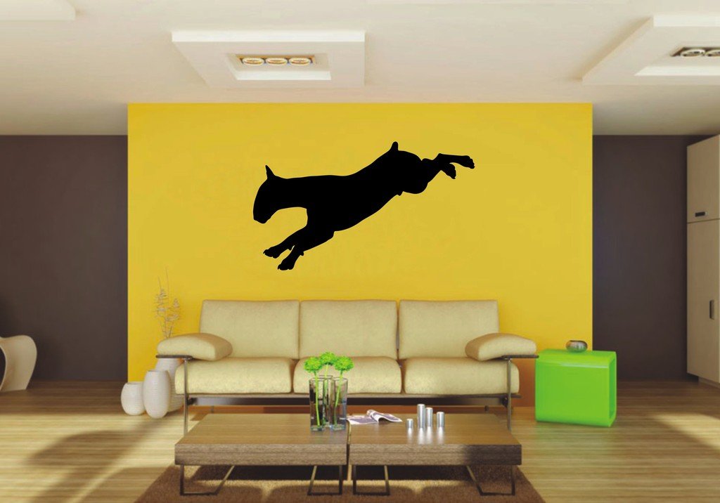Picniva 22x12.77 Bull Terrier Style 6 Vinyl Wall Decal Dog Breed