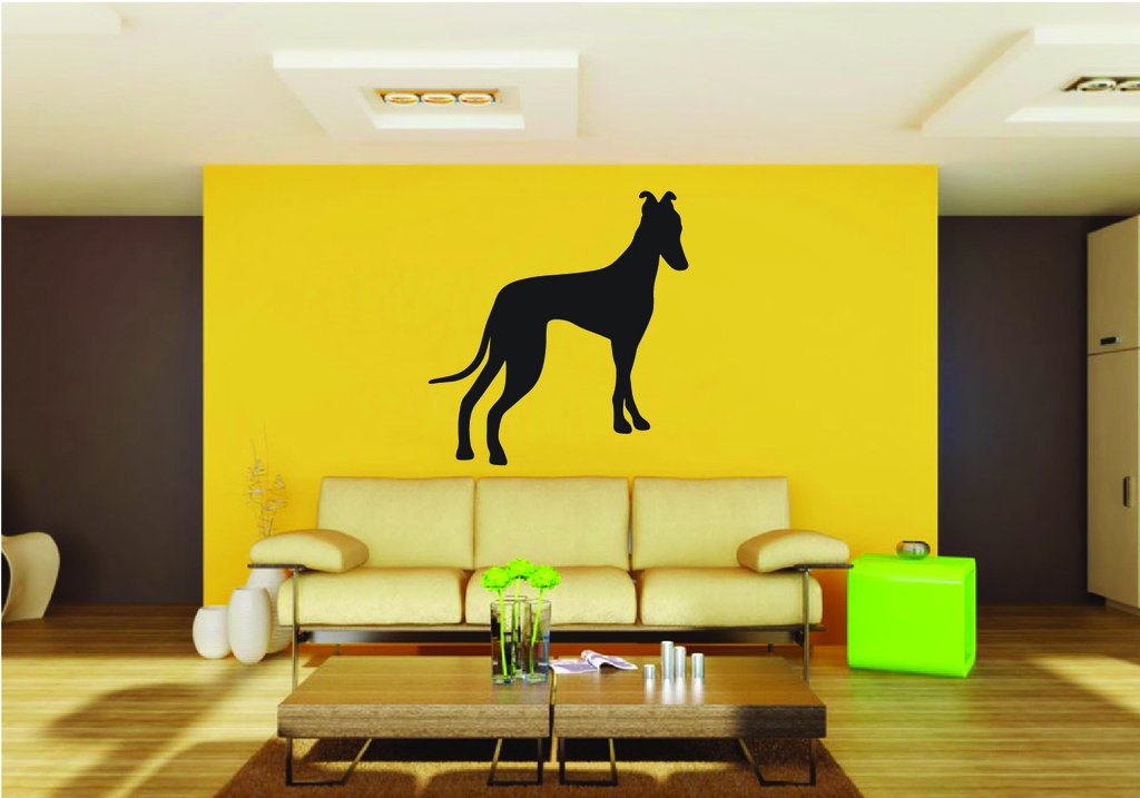 Picniva Greyhound Dog Style 4 Removable Vinyl Wall Decal