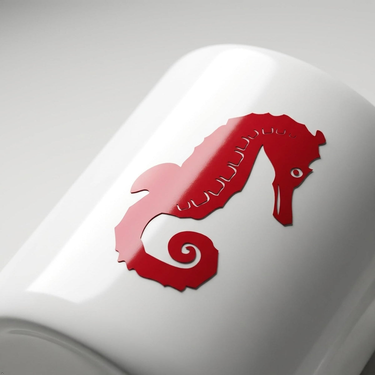 Decaltor Seahorse Vinyl Decal, 5 in, Car Window Sticker