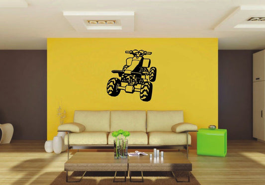 Picniva 22x22.96 4 Wheeler Style Vinyl Wall Decal Motorsport