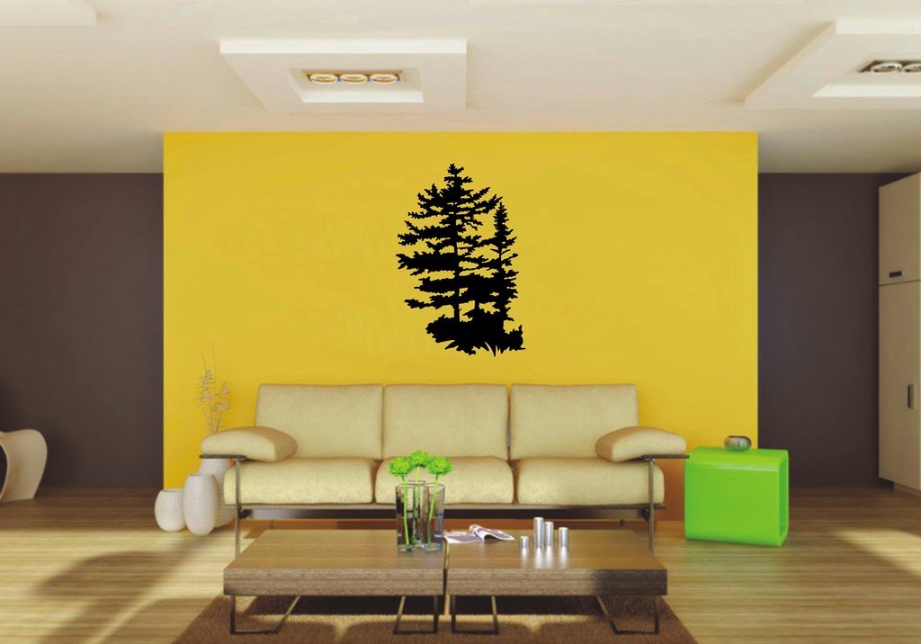 Picniva 22x32.78 Trees Style 17 Vinyl Wall Decal Nature