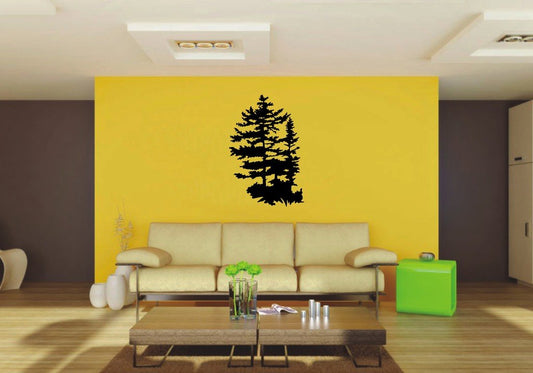 Picniva 22x32.78 Trees Style 17 Vinyl Wall Decal Nature