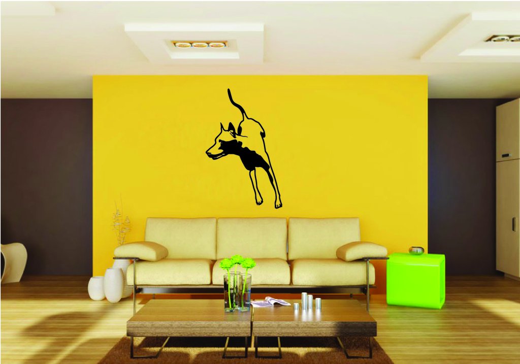 Picniva Doberman Dog Style 32 Removable Vinyl Wall Decal