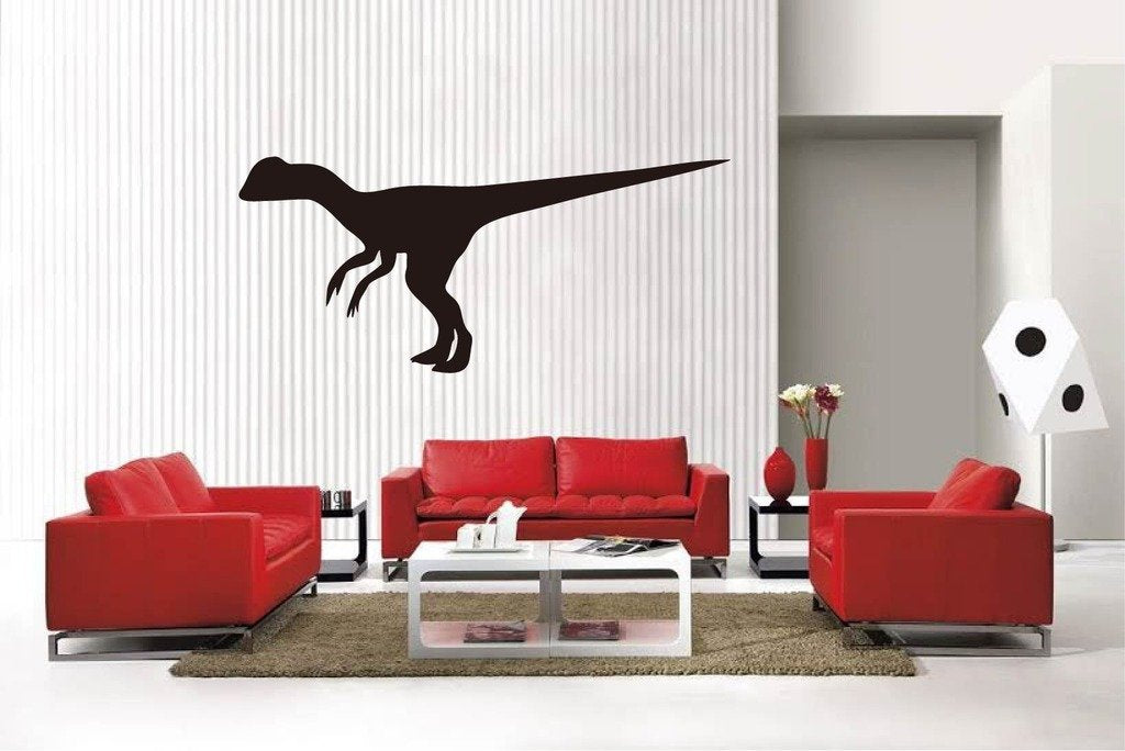 Picniva Matte Black Dinosaur Style 3a Vinyl Wall Decal Kids Jurassic BG5215