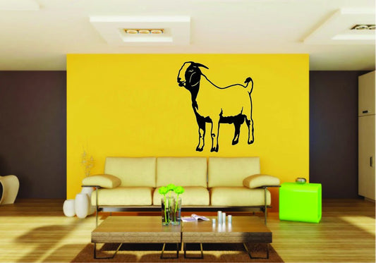 Picniva Boer Goat Sty5 Vinyl Wall Decal, Approx 22 x 26.39 in, Removable