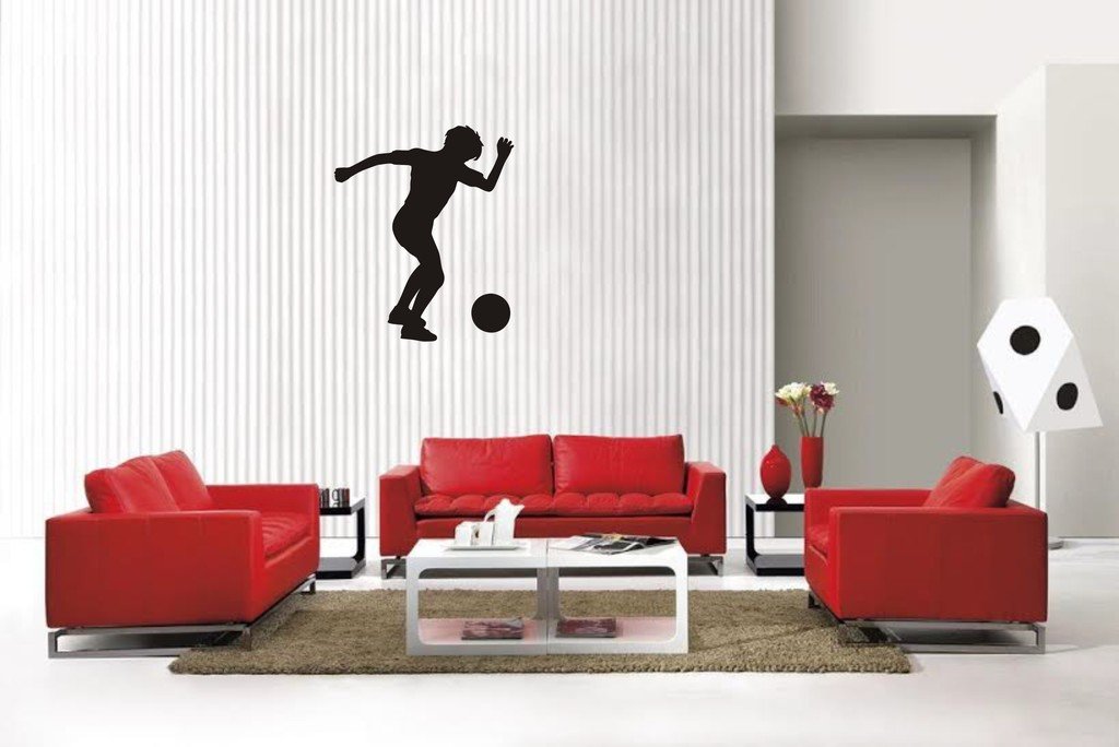 Picniva Soccer Boy Style16A Wall Decal Removable Home Decor
