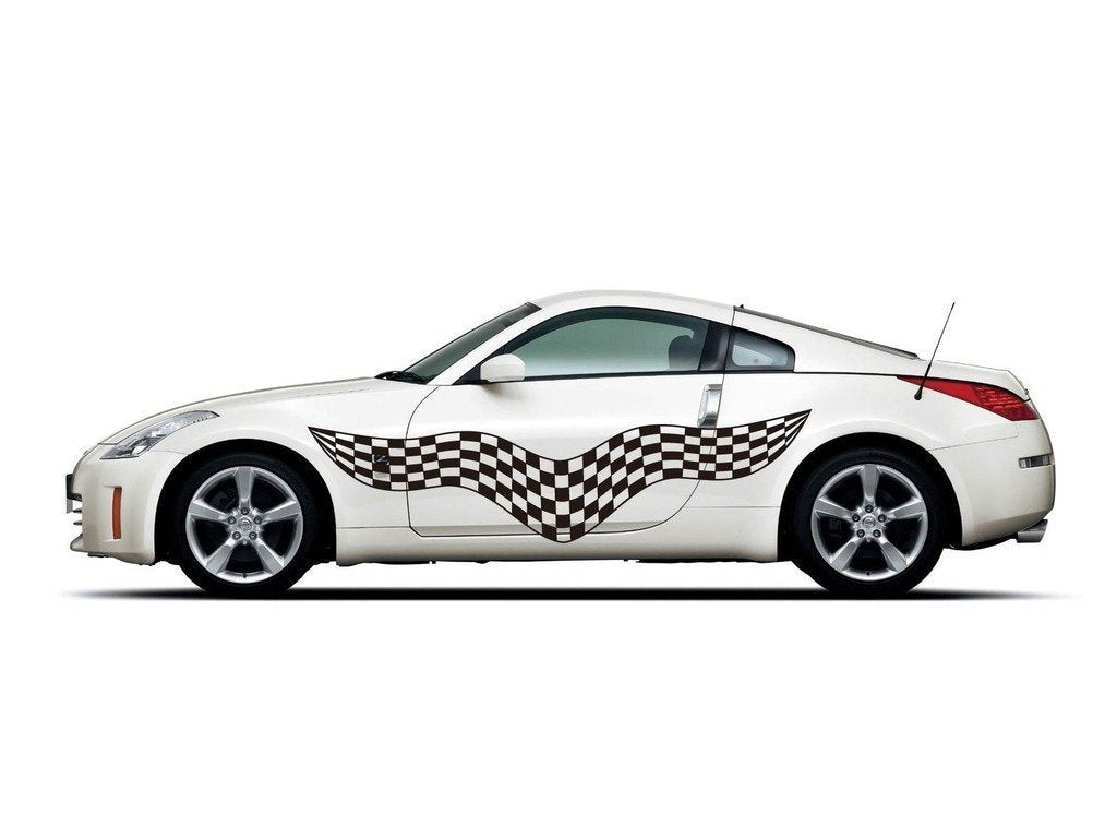 Picniva sty513Car Body Side Stripes Vinyl Graphics Sticker Decals 2 Pcs