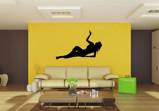 Picniva 22x13.89 Laying Style 5 Vinyl Wall Decal Figure