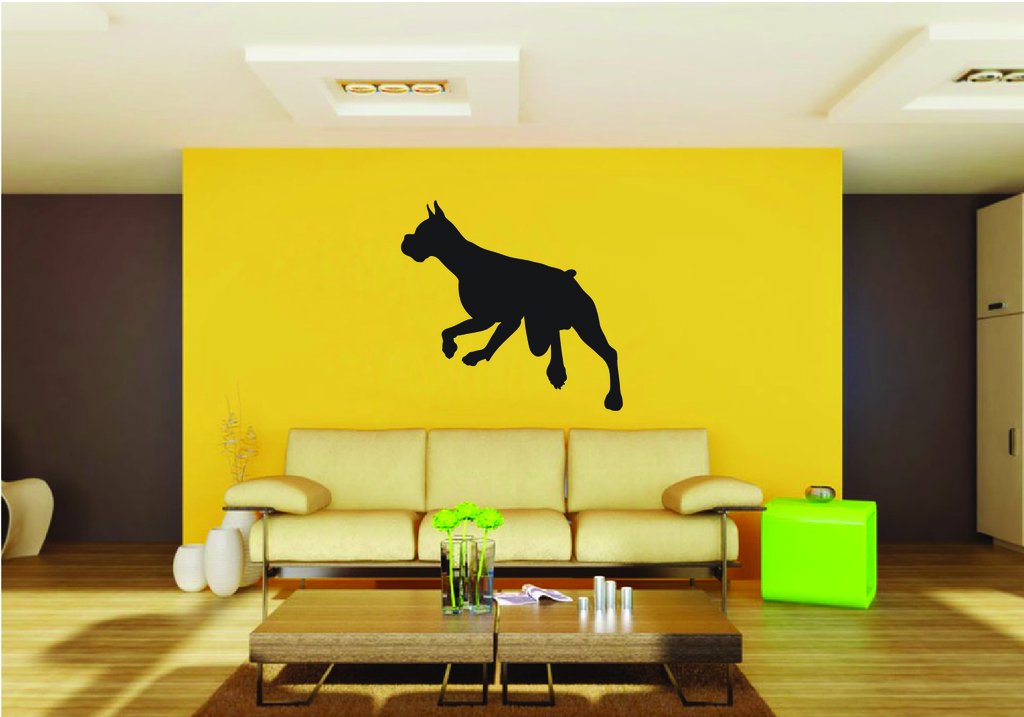 Picniva Boxer Dog Style 20 Removable Vinyl Wall Decal