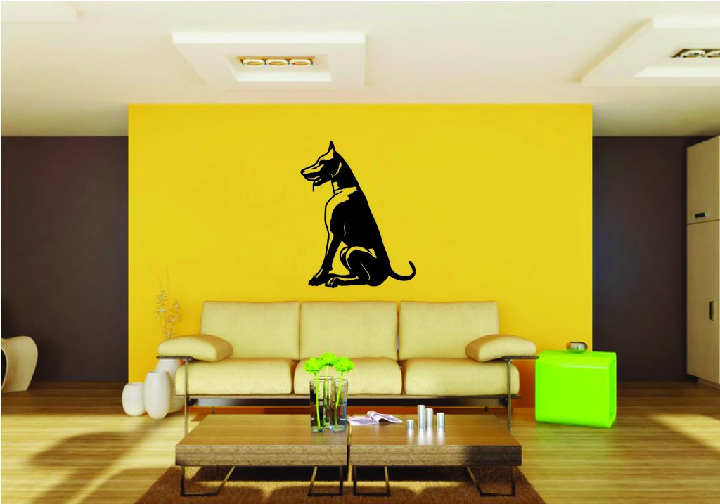 Picniva Doberman Dog Style 9 Removable Vinyl Wall Decal