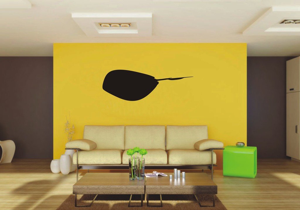 Picniva Stingray Sty1 Vinyl Wall Decal, Approx 22 x 7.56 in, Removable