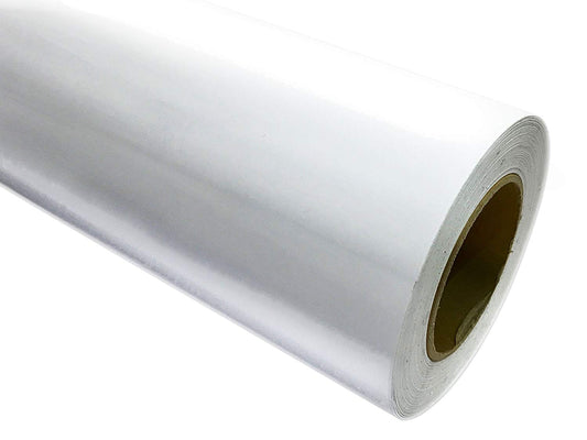 24" Wide Roll of Repositionable Adhesive-Backed Vinyl for Craft Cutters, Punches and Vinyl Sign Cutters (10ft, Printable White) - Color: Printable White - Size: 10ft