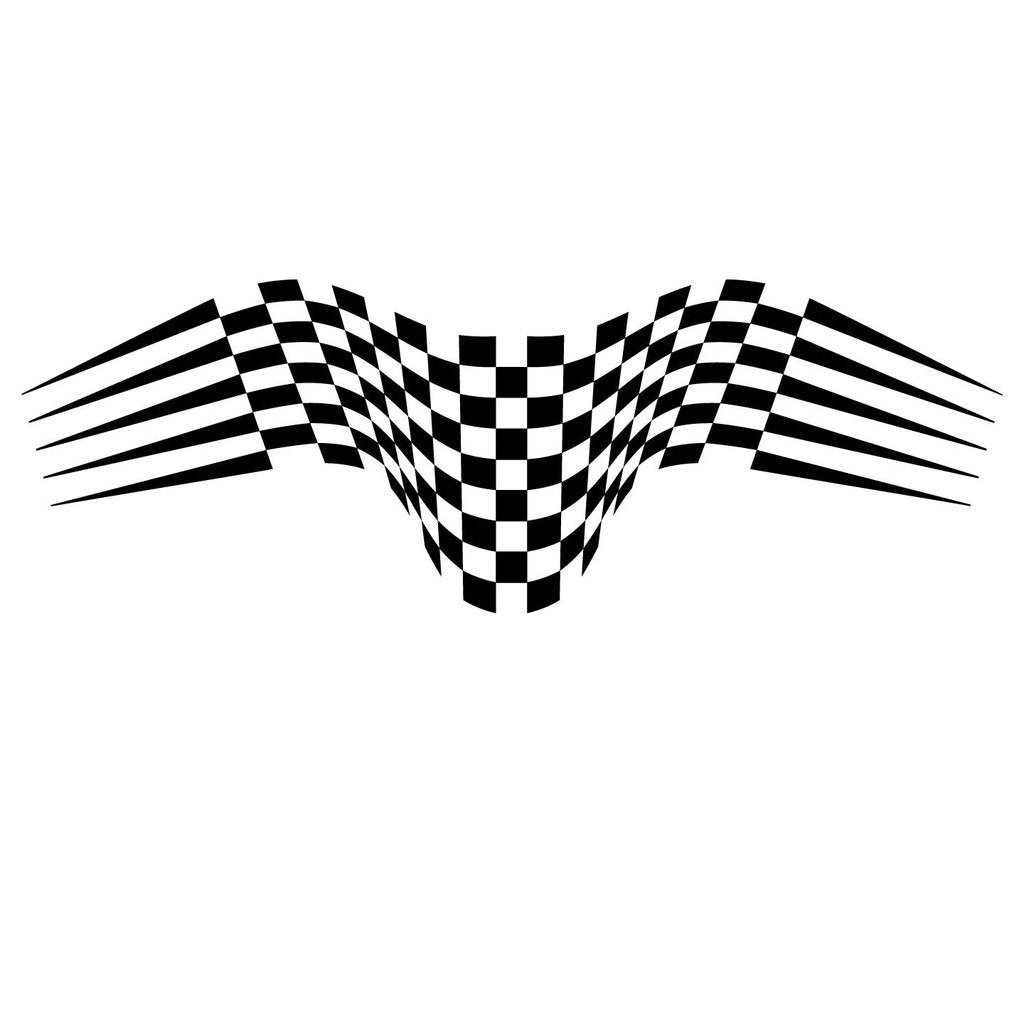 Picniva Style 160 Racing Side Stripe Vinyl Decals, 20 x 65 in, 2 Pc