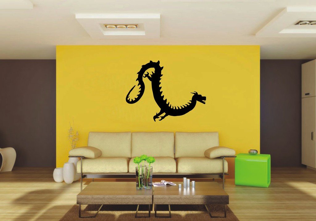 Picniva 22x16.76 Orient Dragon Style 13 Vinyl Wall Decal Fantasy Decor