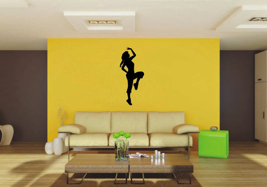 Picniva 22x52.41 Jumping Style 1 Vinyl Wall Decal Figure