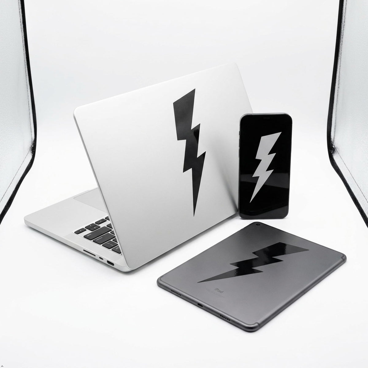 Decaltor Lightning Bolt Vinyl Car Decal, 5 in