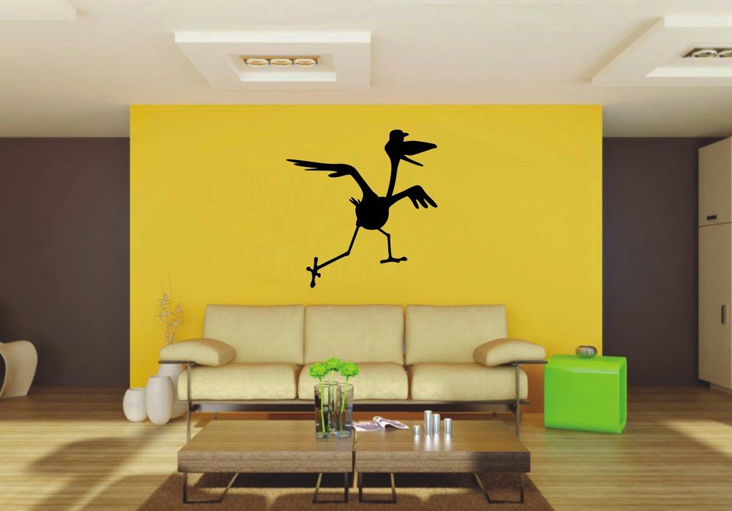 Picniva Stork Sty2 Vinyl Wall Decal, Approx 22 x 23.03 in, Removable