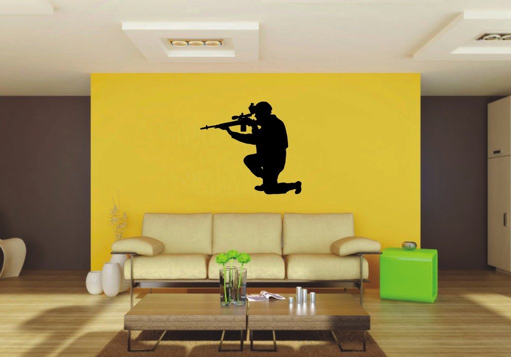Picniva 22x20.17 Military Style 5 Vinyl Wall Decal