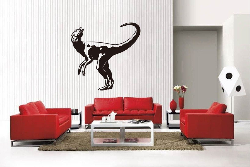 Picniva Matte Black Dinosaur Style 8 Vinyl Wall Decal Kids Jurassic BG5218
