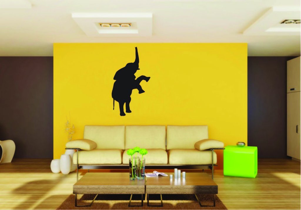 Picniva Elephant Baby Sty13 Vinyl Wall Decal, Approx 22 x 39.11 in