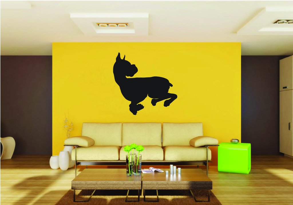 Picniva Boxer Dog Style 15 Removable Vinyl Wall Decal