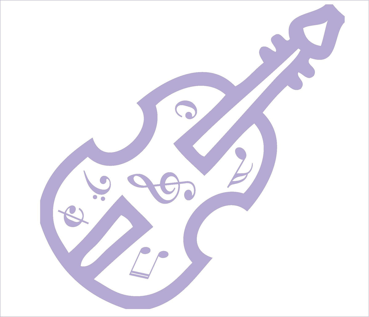 Picniva Violin Music Notes Wall Decal for Musicians