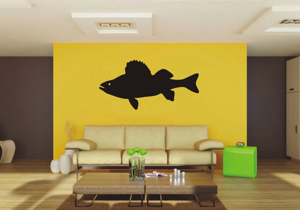 Picniva Fish Sty65 Vinyl Wall Decal, Approx 22 x 11.01 in, Removable
