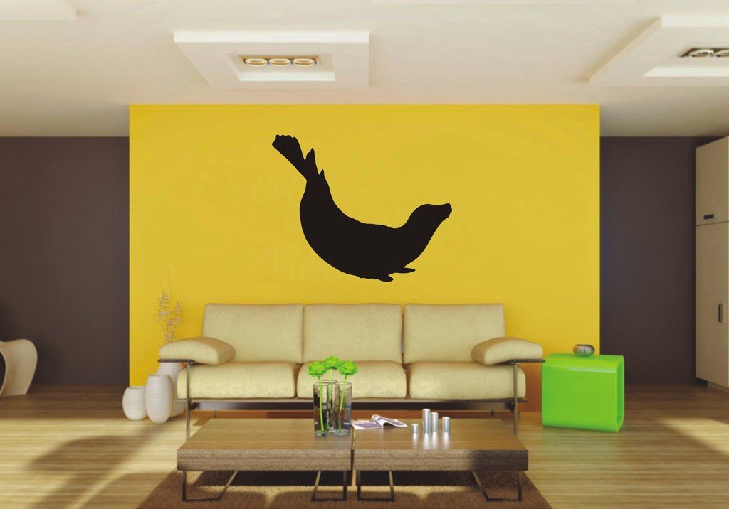 Picniva Seal Sty14 Vinyl Wall Decal, Approx 22 x 17.96 in, Removable