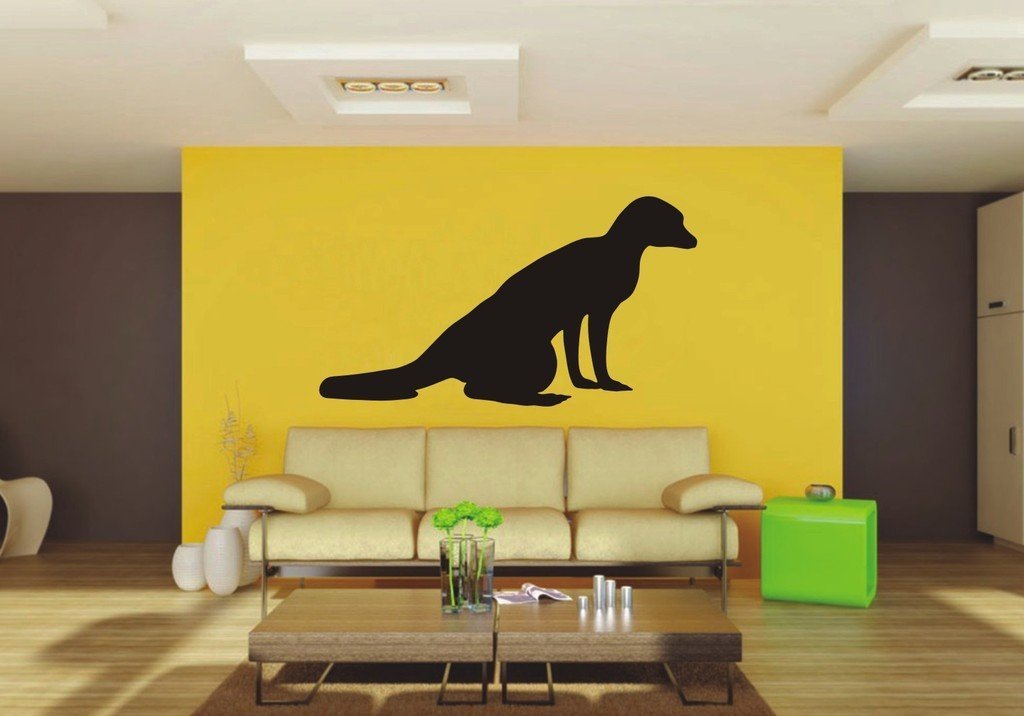 Picniva Meerkat Sty10 Vinyl Wall Decal, Approx 22 x 12.24 in, Removable