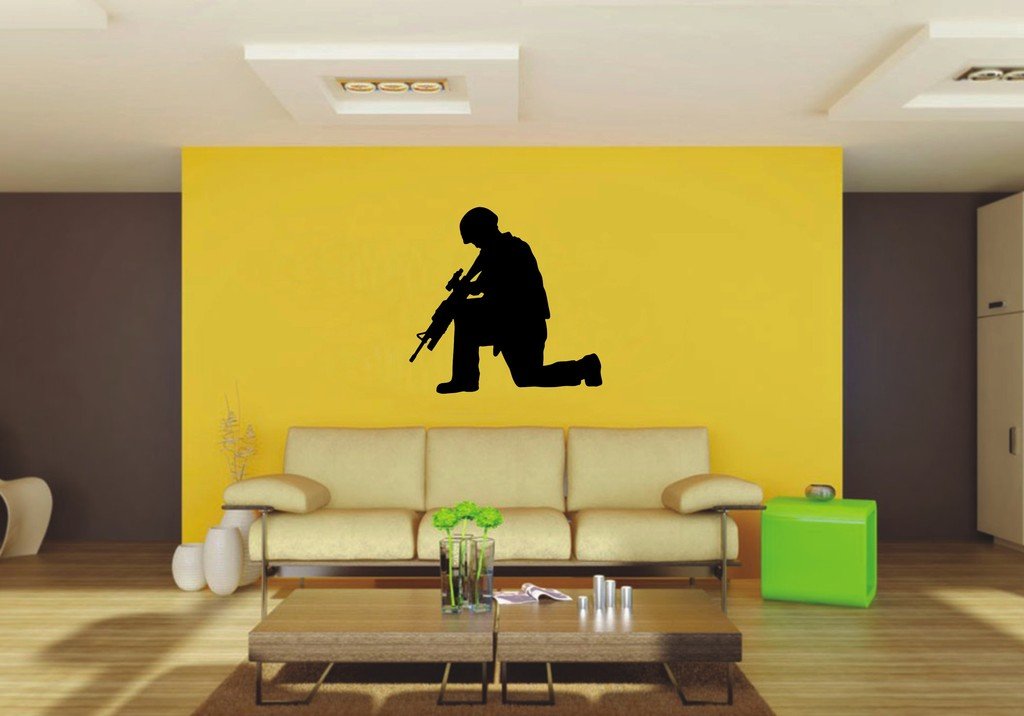 Picniva Soldier Sty8 Vinyl Wall Decal, Approx 22 x 21.29 in, Home Decor