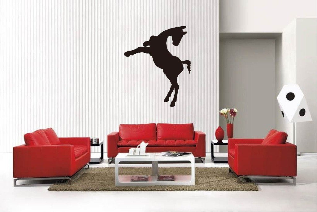 Picniva Matte Black Horse Style 19 Vinyl Wall Decal Equestrian Pet Decor