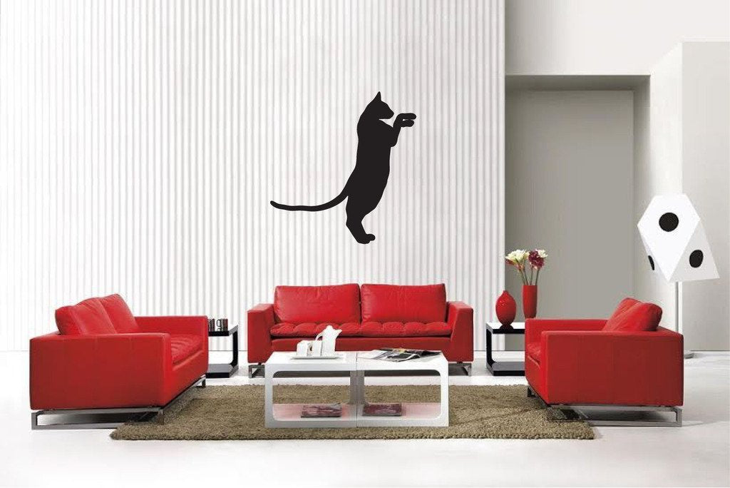 Picniva Matte Black Siamese Cat Style 6 Vinyl Wall Decal Pet Decor