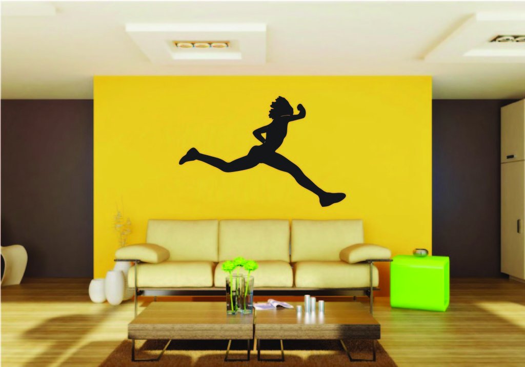 Picniva Running Style 3 Removable Vinyl Wall Decal