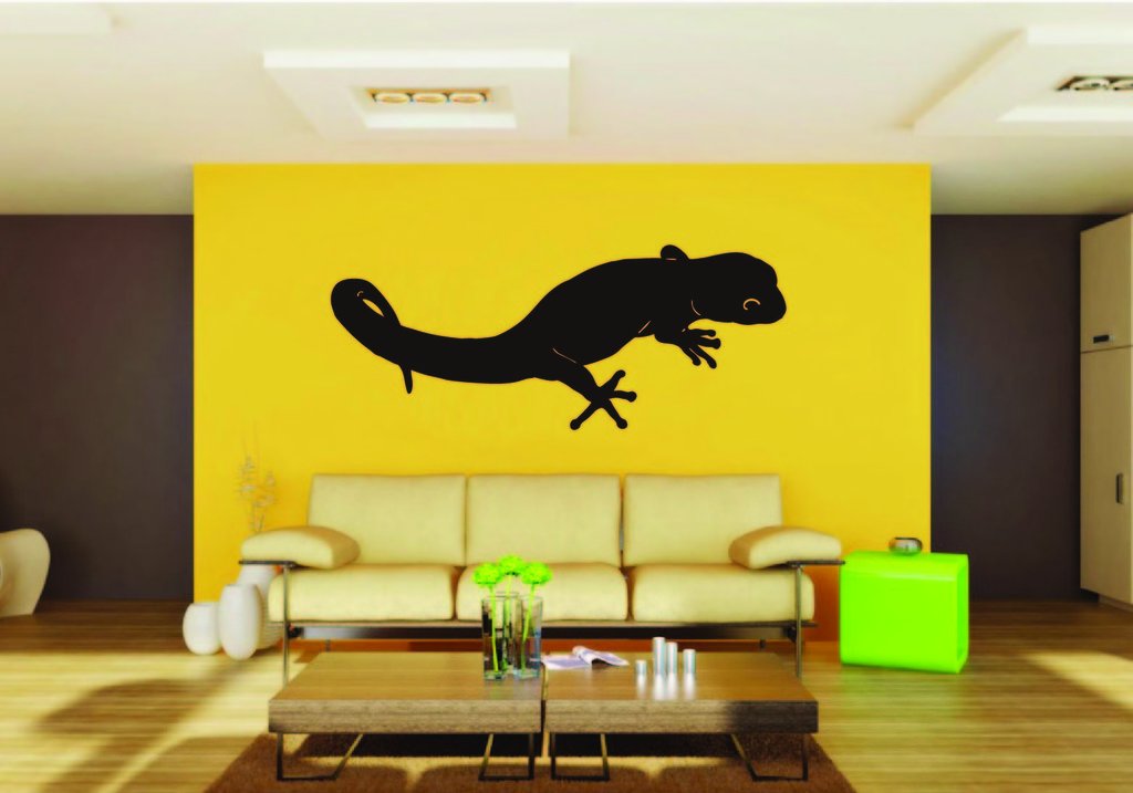 Picniva Gecko Vinyl Wall Decal, Removable, Home Decor, Illustrated Art