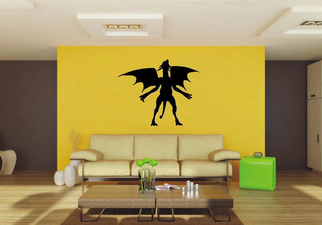 Picniva 22x17.99 Gargoyle Style 2 Vinyl Wall Decal Fantasy Decor