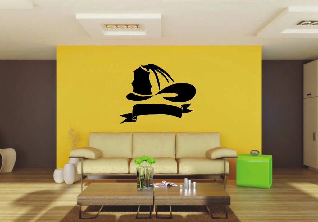 Picniva 22x17.51 Fireman Style 7 Vinyl Wall Decal Firefighter