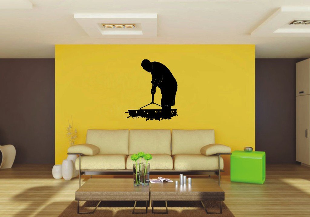 Picniva Rake Sty2 Vinyl Wall Decal, Approx 22 x 25.69 in, Waterproof