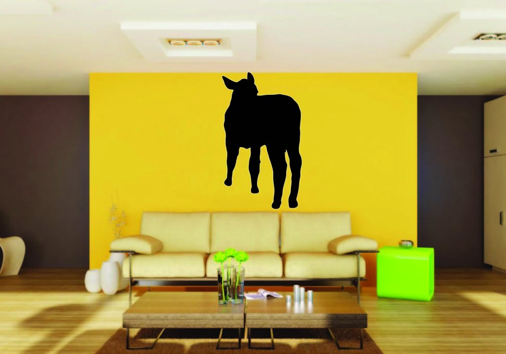 Picniva Cow Sty15 Vinyl Wall Decal, Approx 22 x 39.6 in, Removable