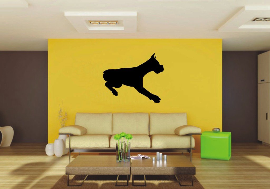 Picniva 22x18.1 Boxer Style 25 Vinyl Wall Decal Dog Breed