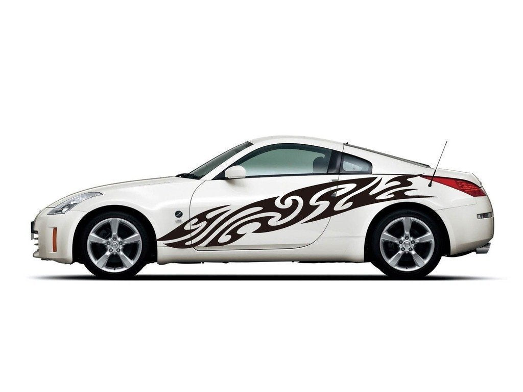 Picniva Style 272 Racing Side Stripe Vinyl Decals, 20 x 75 in, 2 Pc