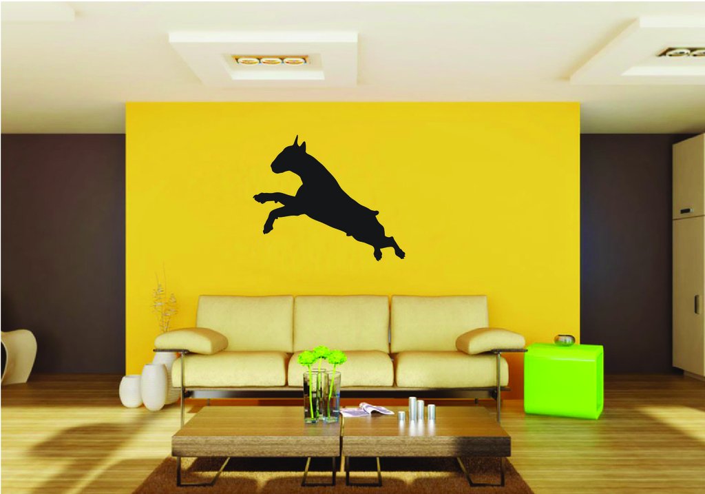 Picniva Bull Terrier Dog Style 2 Removable Vinyl Wall Decal